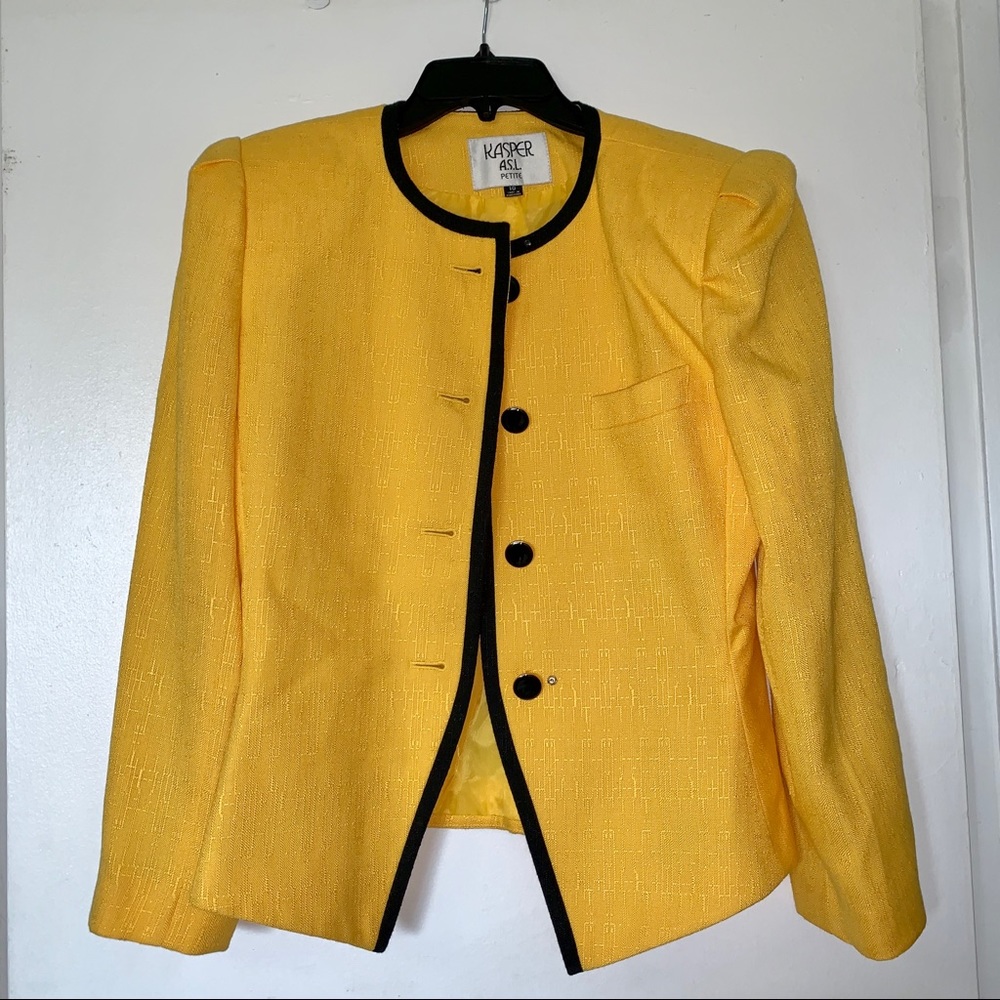 Yellow Kasper Blazer
